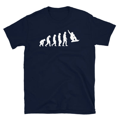 Evolution Und Snowboarden - T-Shirt (Unisex) snowboarden Navy