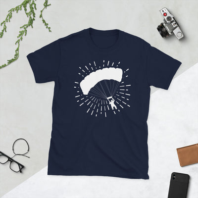 Feuerwerk Und Paragliding - T-Shirt (Unisex) berge Navy