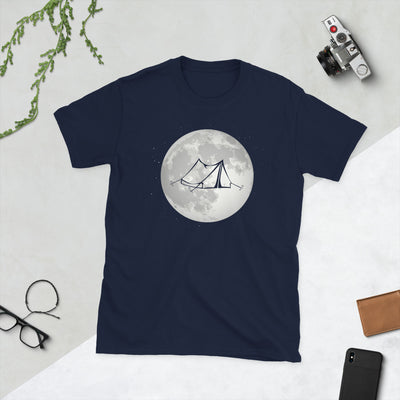 Vollmond - Campingzelt - T-Shirt (Unisex) camping Navy