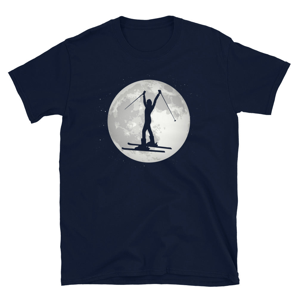 Vollmond – Skifahren Für Frauen - T-Shirt (Unisex) klettern ski Navy