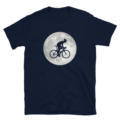 Vollmond - Mann Radfahrend - T-Shirt (Unisex) fahrrad Navy