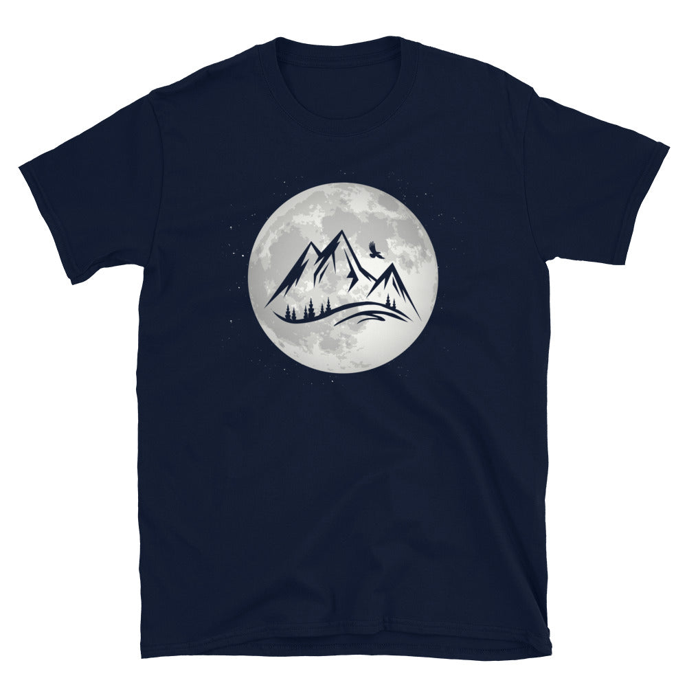 Vollmond - Berg - T-Shirt (Unisex) berge Navy