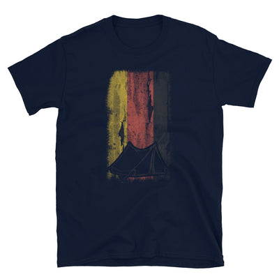 Deutsche Flagge 1 Und Camping - T-Shirt (Unisex) camping Navy