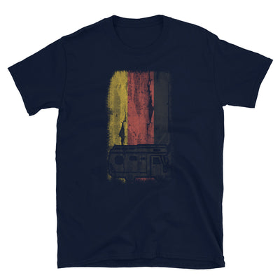 Deutsche Flagge Und Camping - T-Shirt (Unisex) camping Navy