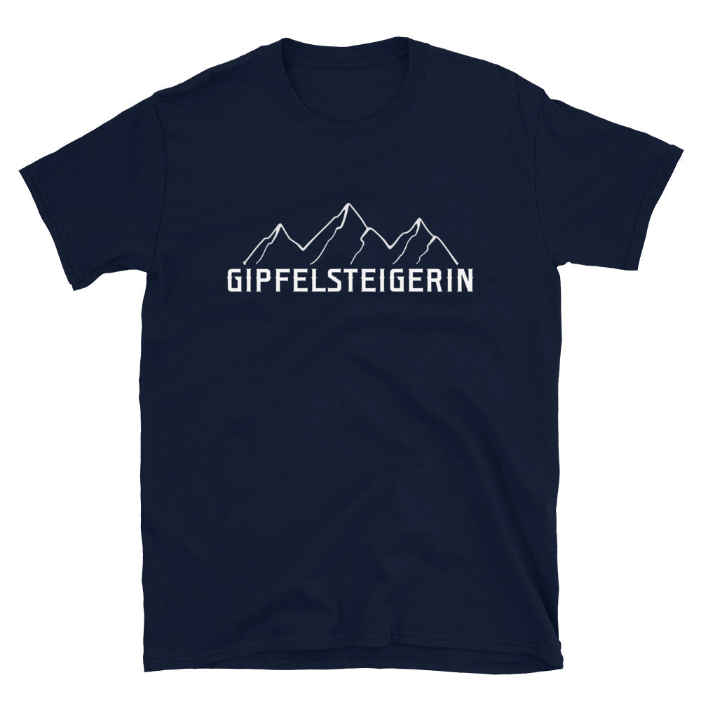 Gipfelsteigerin - T-Shirt (Unisex) berge wandern Navy