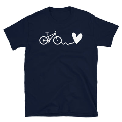 Herz - Radfahren - T-Shirt (Unisex) fahrrad Navy