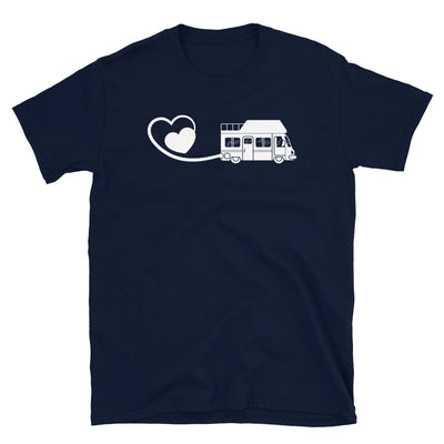 Herz 2 Und Camping - T-Shirt (Unisex) camping Navy