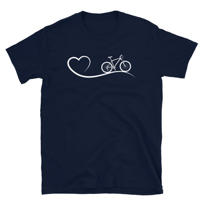 Herz 2 Und Radfahren - T-Shirt (Unisex) fahrrad Navy