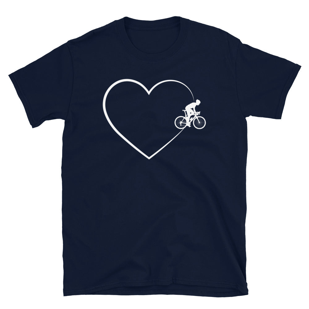 Herz 2 Und Radfahren - T-Shirt (Unisex) fahrrad Navy