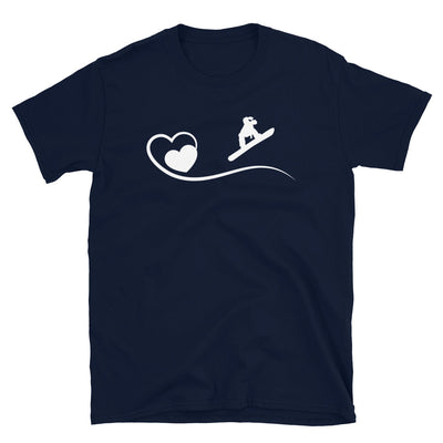 Herz Und Snowboarder - T-Shirt (Unisex) snowboarden Navy