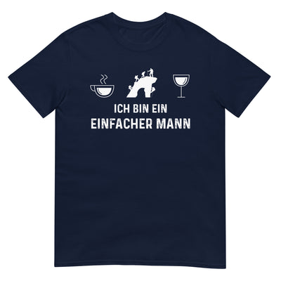 Ich Bin Ein Einfacher Mann - T-Shirt (Unisex) klettern xxx yyy zzz Navy