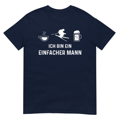 Ich Bin Ein Einfacher Mann - T-Shirt (Unisex) klettern ski xxx yyy zzz Navy