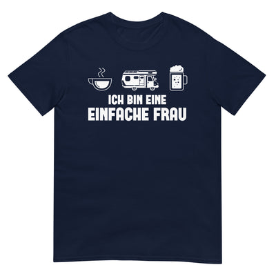 Ich Bin Eine Einfache Frau - T-Shirt (Unisex) camping xxx yyy zzz Navy