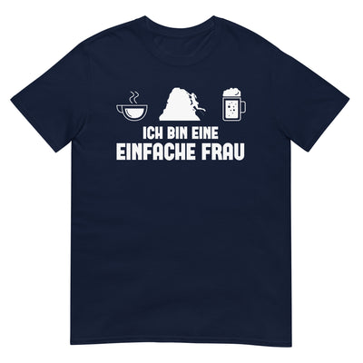 Ich Bin Eine Einfache Frau - T-Shirt (Unisex) klettern xxx yyy zzz Navy