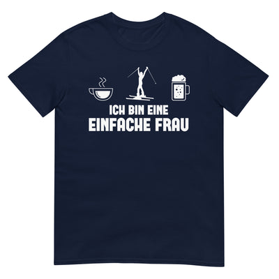 Ich Bin Eine Einfache Frau - T-Shirt (Unisex) klettern ski xxx yyy zzz Navy