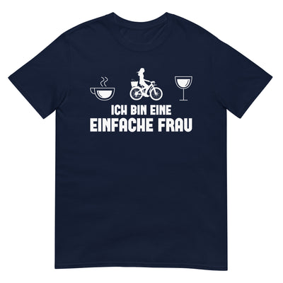 Ich Bin Eine Einfache Frau 1 - T-Shirt (Unisex) fahrrad xxx yyy zzz Navy