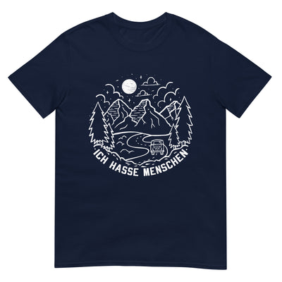 Ich Hasse Menschen - T-Shirt (Unisex) camping xxx yyy zzz Navy