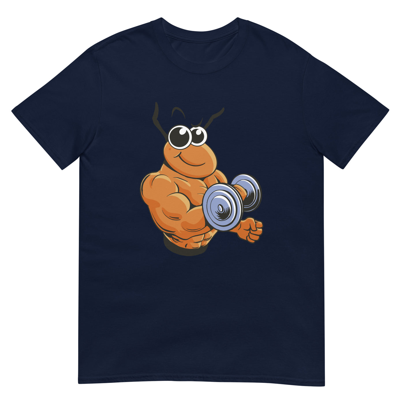 Ameise als Bodybuilder - hebt schwere Hantel - Muskulöse motivierende Karikatur - Herren T-Shirt Other_Niches xxx yyy zzz Navy