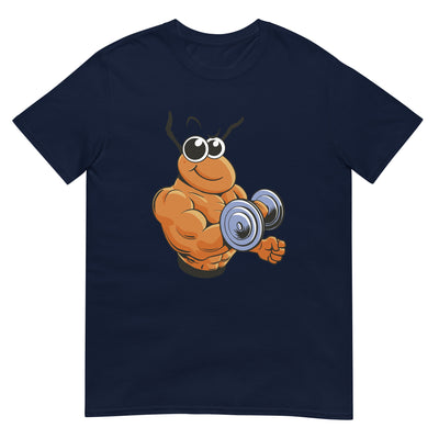 Ameise als Bodybuilder - hebt schwere Hantel - Muskulöse motivierende Karikatur - Herren T-Shirt Other_Niches xxx yyy zzz Navy