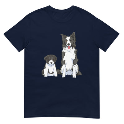 Border Collie Welpe und Hund - Wunderschön - Herren T-Shirt Other_Niches xxx yyy zzz Navy