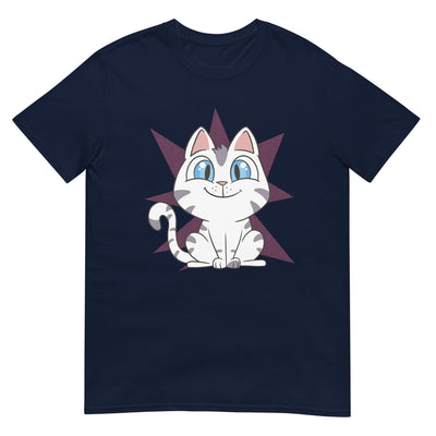 Katze, die niedlich ist mit großen Augen und Lächeln - Herren T-Shirt Other_Niches xxx yyy zzz Navy