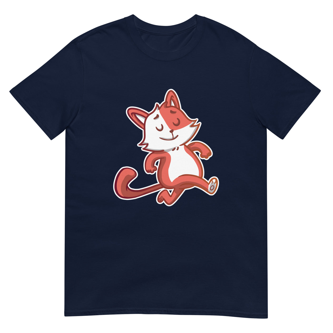 Katze mit stolzem Gang - Cartoon - Herren T-Shirt Other_Niches xxx yyy zzz Navy