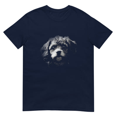 Cavapoo Hundegesicht - Monochrome Fotografie - Herren T-Shirt Other_Niches xxx yyy zzz Navy