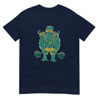 Cthulhu-Monster hebt Langhantel - Herren T-Shirt Other_Niches xxx yyy zzz Navy