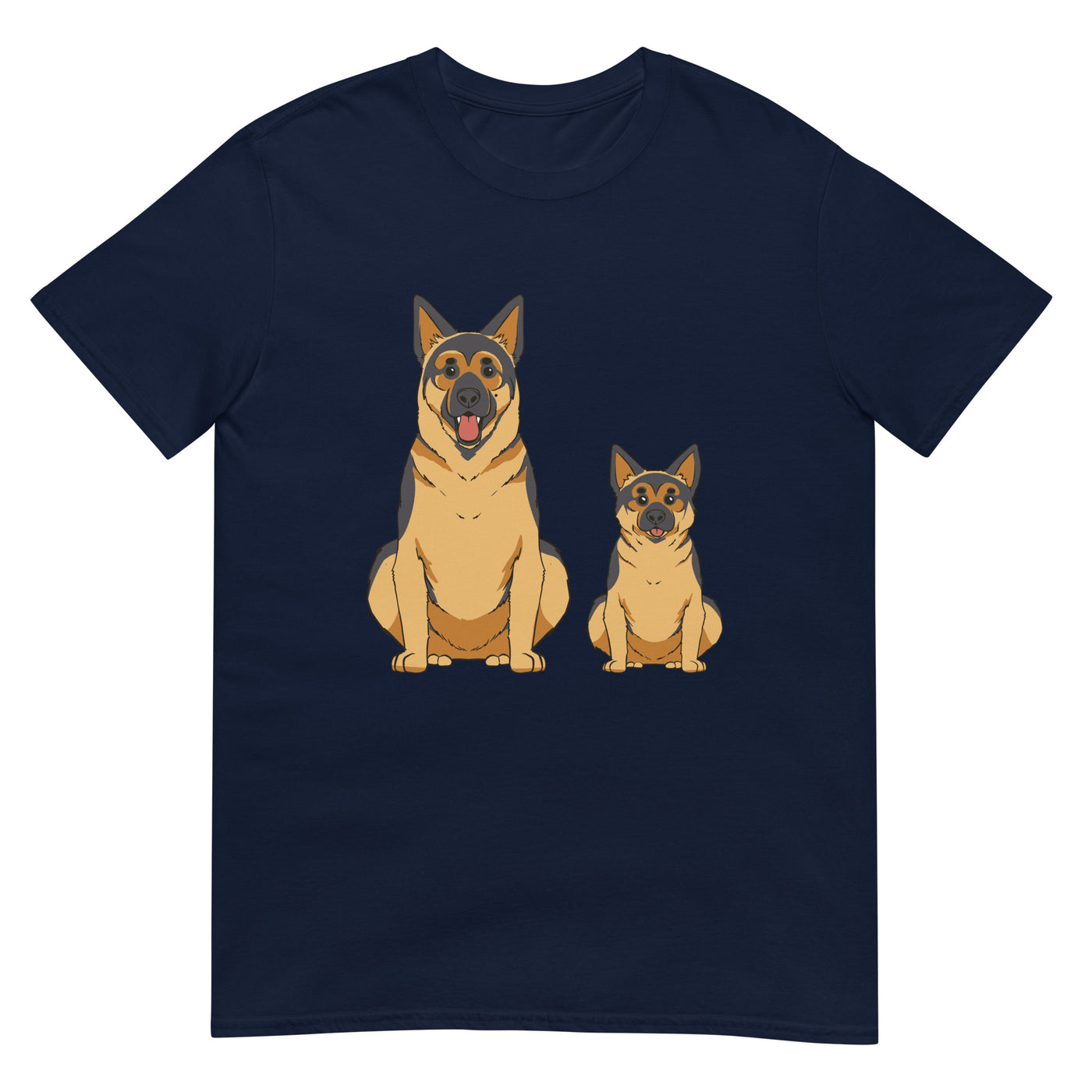 Niedliche Deutsche Schäferhunde - Mops - Herren T-Shirt Other_Niches xxx yyy zzz Navy