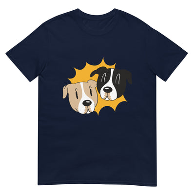 Gesichter von Hunden - Lustig - Herren T-Shirt Other_Niches xxx yyy zzz Navy