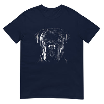 Italienischer Cane - Monochrome Fotografie Porträt - Herren T-Shirt Other_Niches xxx yyy zzz Navy