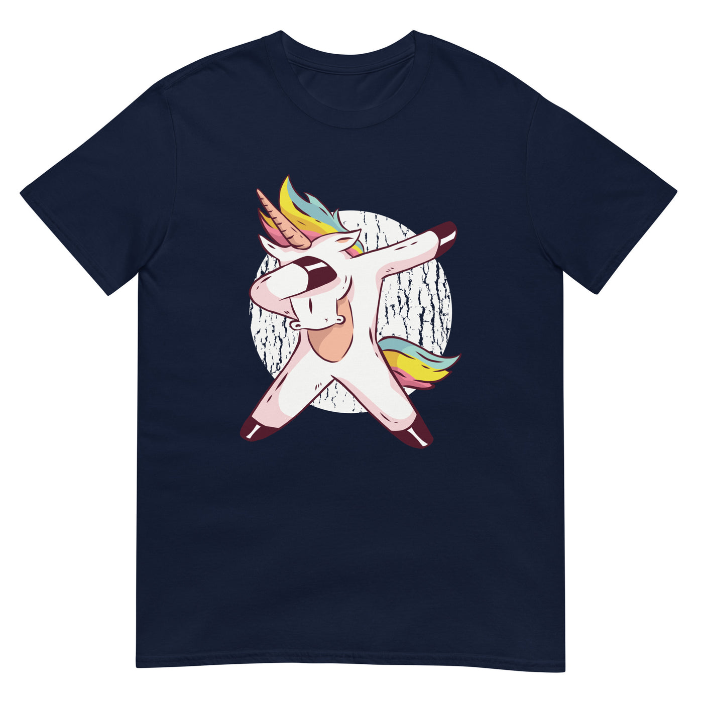 Männlicher Einhorn dabbing - Bunt - Herren T-Shirt Other_Niches xxx yyy zzz Navy