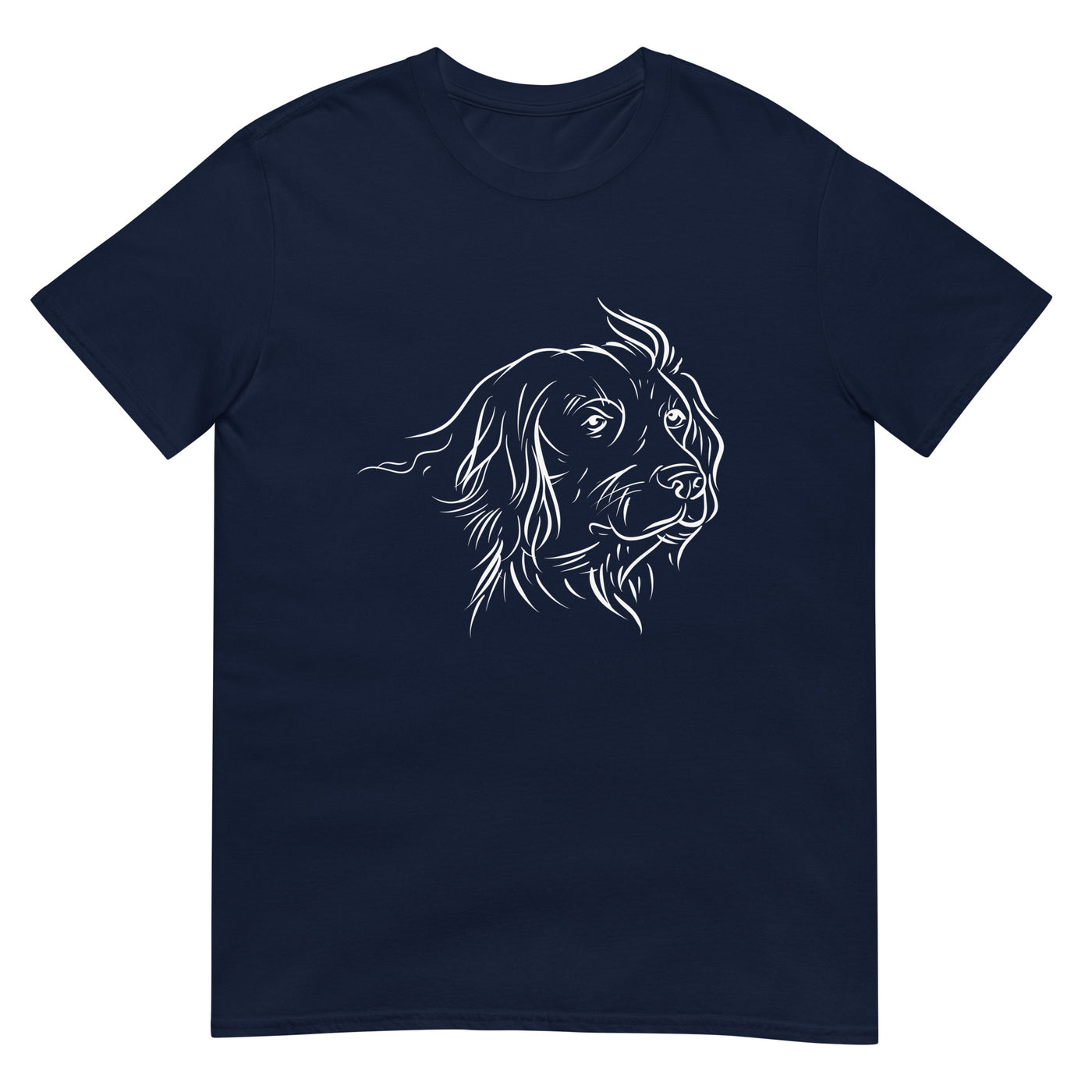 Monochrome Skizze eines Kleinen Münsterländers - Herren T-Shirt Other_Niches xxx yyy zzz Navy