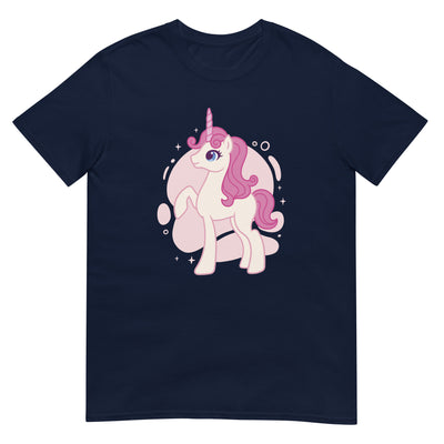 Einhorn mit pinker Mähne und Sternen - Herren T-Shirt Other_Niches xxx yyy zzz Navy