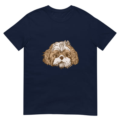 Shih-Tzu Hundegesicht - Porträt - Herren T-Shirt Other_Niches xxx yyy zzz Navy