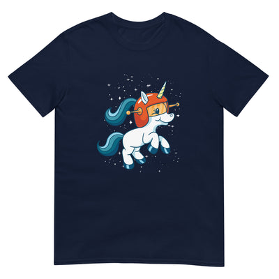 Weltraumhelm-Einhorn unter Sternen - Herren T-Shirt Other_Niches xxx yyy zzz Navy