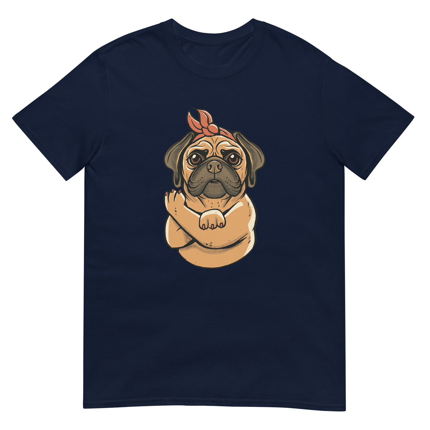 Starke Mops-Dame - Herren T-Shirt Other_Niches xxx yyy zzz Navy