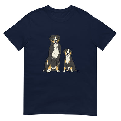 Schweizer Berghund und Welpe als Begleiter - Herren T-Shirt Other_Niches xxx yyy zzz Navy