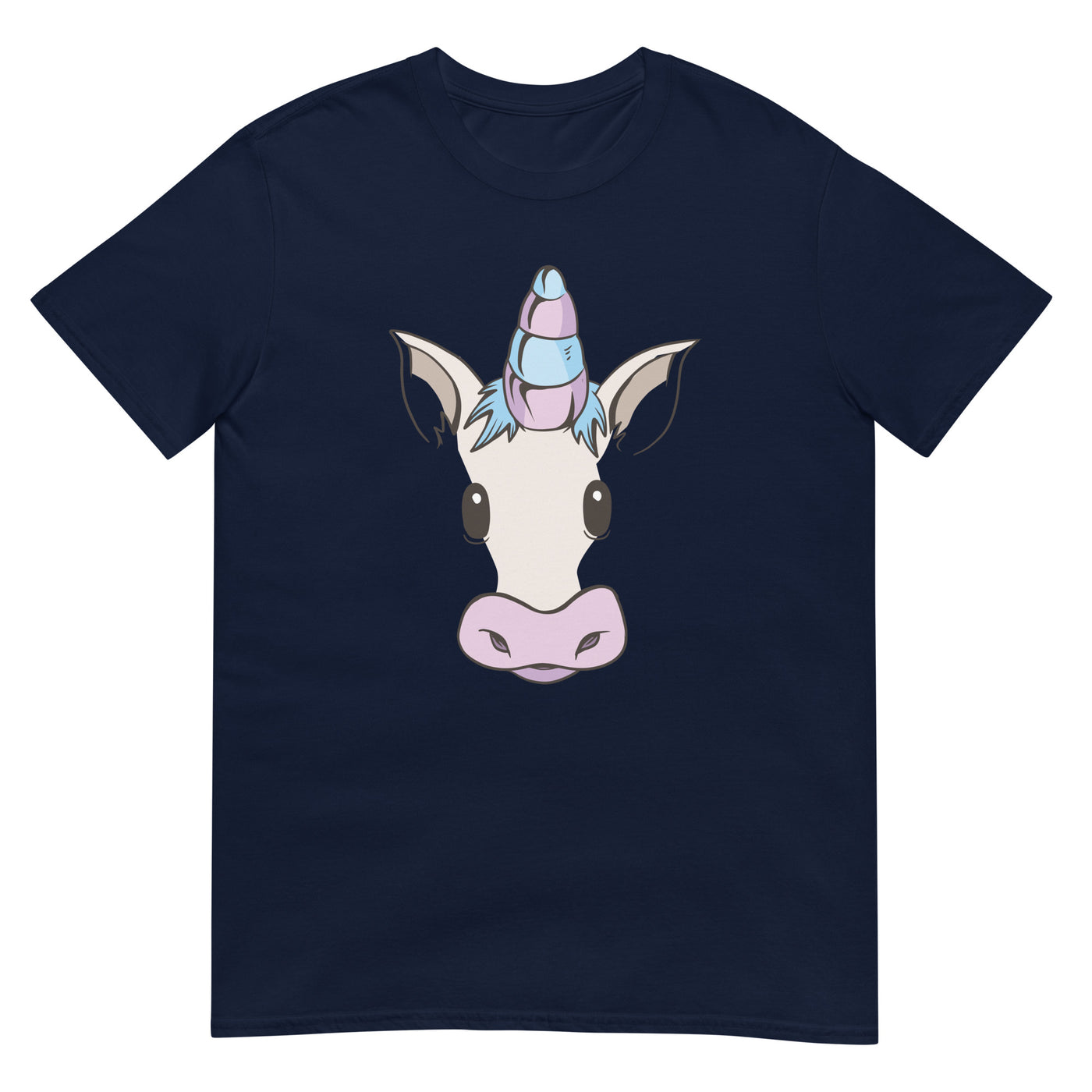 Einhorn-Gesicht mit Partyhut - Herren T-Shirt Other_Niches xxx yyy zzz Navy