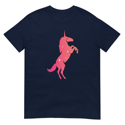 Einhorn leuchtet in roter Farbe - Herren T-Shirt Other_Niches xxx yyy zzz Navy