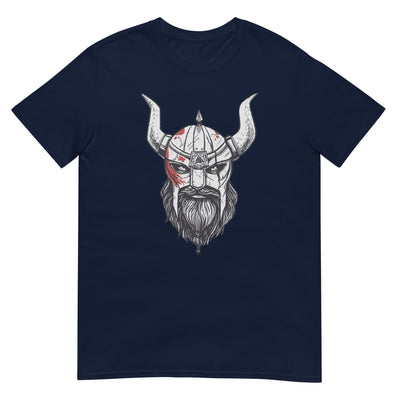 Wikingerkopf Helm Gesichtsporträt - Stolz und motivierend - Herren T-Shirt Other_Niches xxx yyy zzz Navy