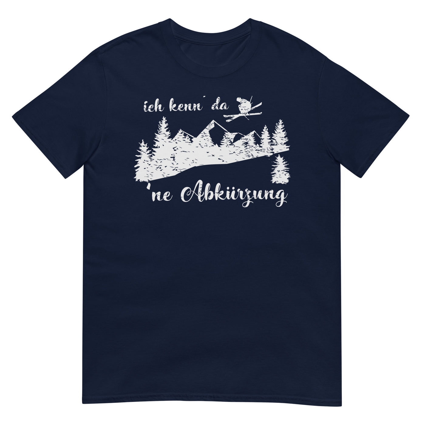 Ich kenn' da 'ne Abkürzung - T-Shirt (Unisex) klettern ski xxx yyy zzz Navy