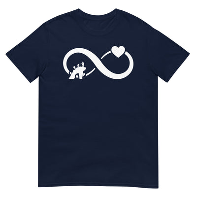 Infinity Heart and Climbing - T-Shirt (Unisex) klettern xxx yyy zzz Navy