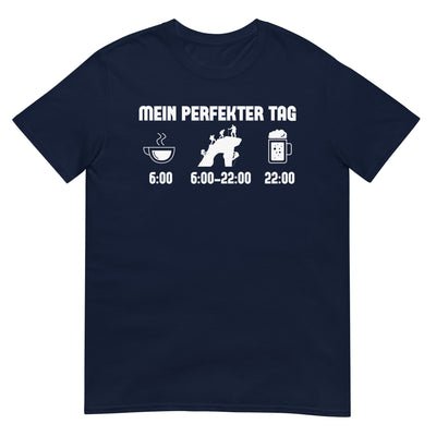 Mein Perfekter Tag - T-Shirt (Unisex) klettern xxx yyy zzz Navy