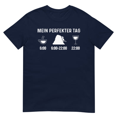 Mein Perfekter Tag 1 - T-Shirt (Unisex) klettern xxx yyy zzz Navy