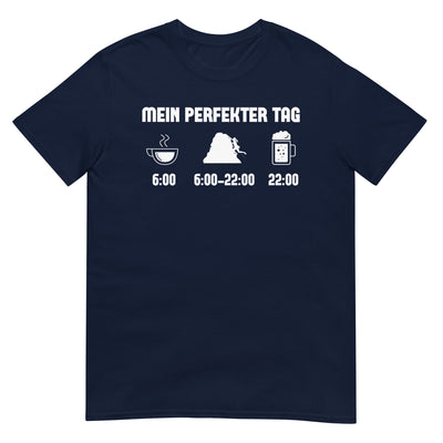 Mein Perfekter Tag 1 - T-Shirt (Unisex) klettern xxx yyy zzz Navy