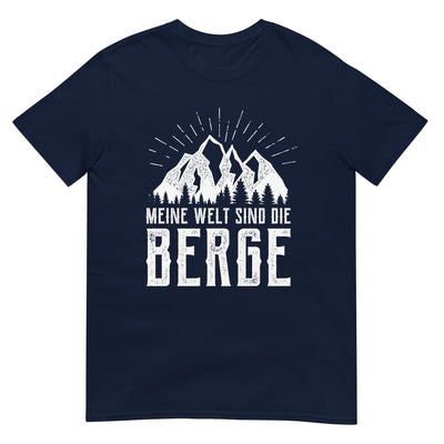 Meine Welt sind die Berge - T-Shirt (Unisex) berge xxx yyy zzz Navy