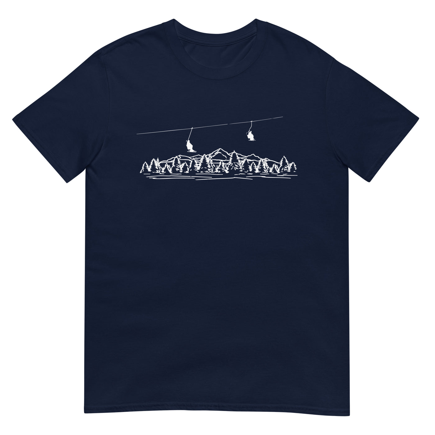 Berge - Skifahren - (21) - T-Shirt (Unisex) klettern ski xxx yyy zzz Navy