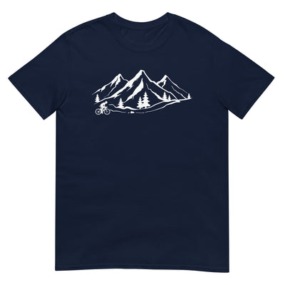 Berge 1 und Radfahren - T-Shirt (Unisex) fahrrad xxx yyy zzz Navy