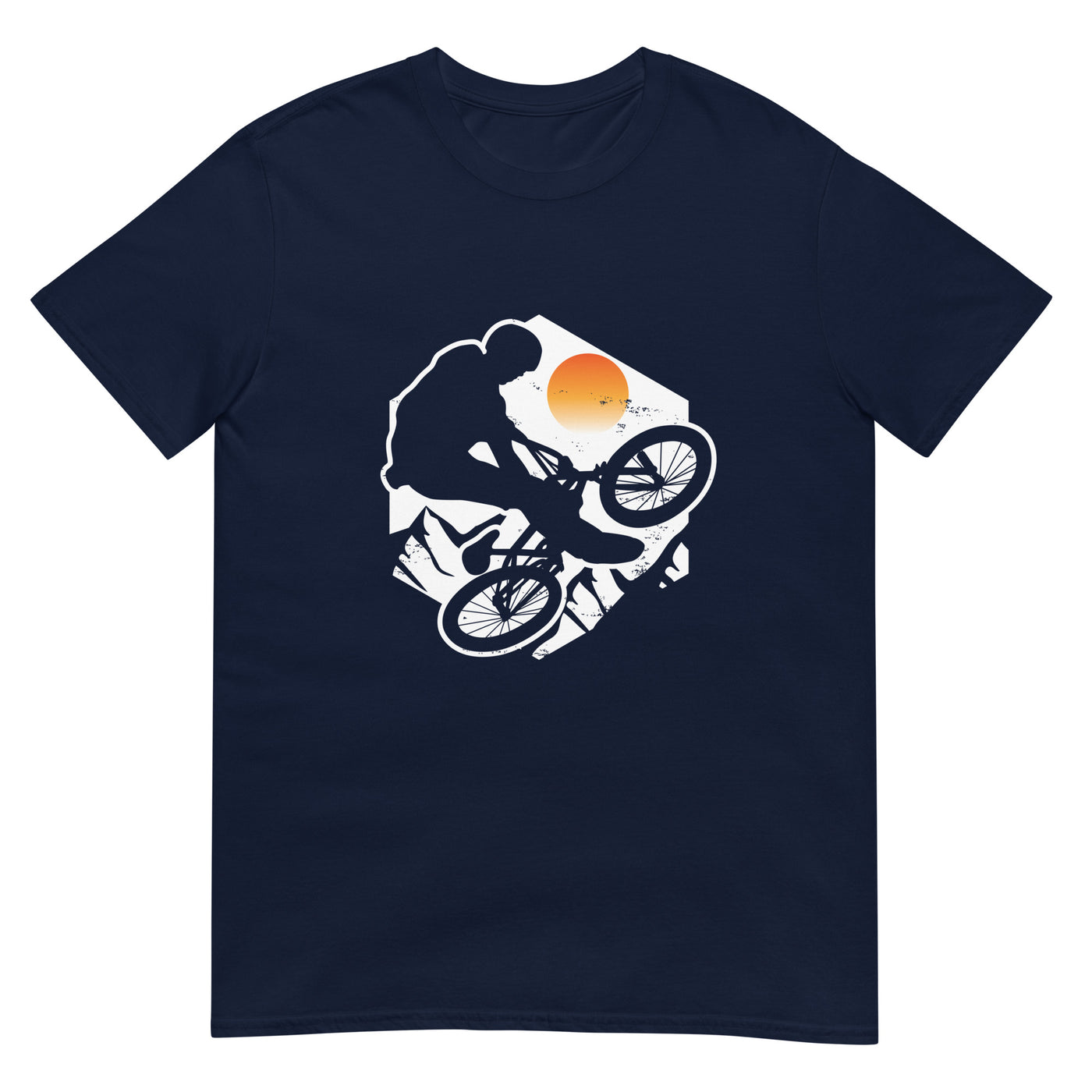 Mountainbike Jump - (M) - T-Shirt (Unisex) xxx yyy zzz Navy